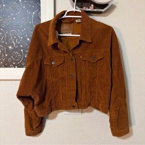 Levi's Cropped Corduroy Trucker Jacket